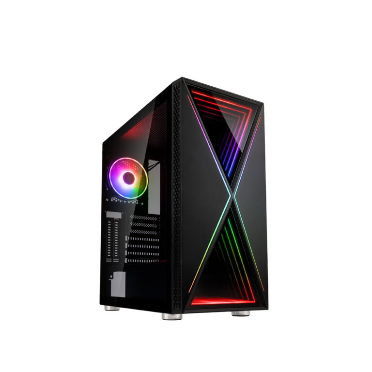 PC ASSEMBLED Ryzen 7-5700X,B550M-K,16 GB,SSD 500 GB,RX 5700XT Red