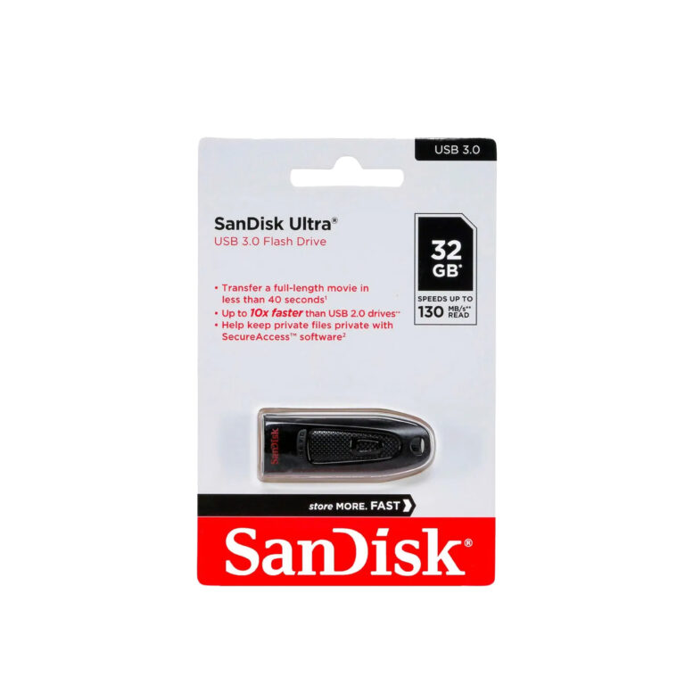 USB SANDISK ULTRA 3.0 FLASH DRIVE ULTRA 32 GB thumbnail 2